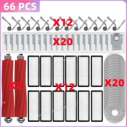 Fit For Roborock QR 798/ QR 598/ QV 35A/ QV 35S/ Qrevo L/ Qrevo L Pro/ Qrevo S Pro Parts Main Side Brush Filter Mop Cloth Bag