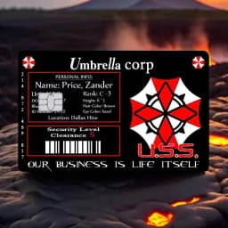 Game R-Resident E-Evil Credit Card Skin Stickers For VISA Bank Bus Metro Access Card Protective Film Cover Sticker Decal Women
