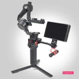 Adjustable Camera Monitor Mount Rotatable Magic Arm with 1/4 Thread Cold Shoe Mount ARRI Mount for DJI RS 2 RSC 2 RS 3 4 RS3 Pro