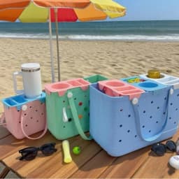 EVA Bag Top Storage Tray Outdoor Camping Cup Organizer Holder Rack Travel Phone Storage Lid Waterproof Beach Soft Cover Divider