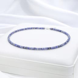 4MM Natural Stone Necklace 925 Sterling Silver Tourmaline Handwork Choker Jewelry For Women Trending Products Aquamarine