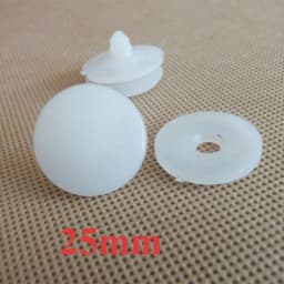 50set Size20x20mm 15x15mm White Plastic Doll Joints Dolls Accessories For Toys Teddy Bear Making DIY Crafts