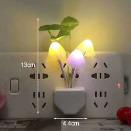 20V 3 LED Wall Light-control Sensor Night Light Induction Dream Fung Mushroom Lamp Home Bedroom Decoration EU & US Plug