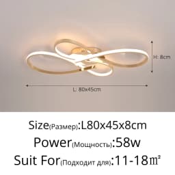 Modern Floor LED Ceiling Light Remote Control Nordic Ceiling Lamp For Living Room Bedroom Dining Room Home Indoor Lighting Decor