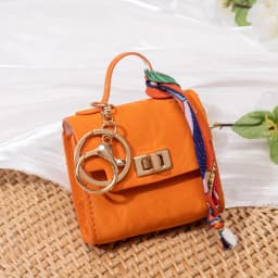 Light Luxury High-end Coin Purses Fashionable Exquisite Bag Accessories New Silk Scarf Bracelet Portable Mini Keychain Pendants