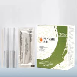 500pcs Acupuncture Needles Acupuncture Disposable Needle Beauty Massage Sterilze Needle with tube