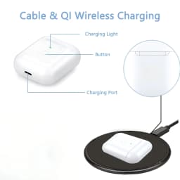 Replacement Wireless Charging Case For AirPods 4 Type-C Port 450mAh Charging Box BT Pairing Headphone Replacement Accessories