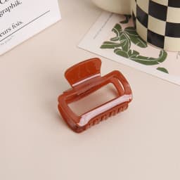 New Acetate Square Hollow Out Big Claw Clips For Women Solid Color Leopard Pattern Shark Clip Female Hair Accessories