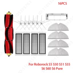 For Roborock S5 S50 S51 S55 S6 S60 S6 Pure Vacuum Cleaner Accessories HEPA Filter Mop Cloth Side Main Brush Spare Parts