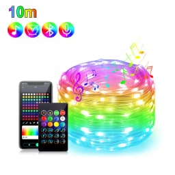USB Led String Fairy Light DC5V RGBIC Bluetooth SmartColorful Light String 1m-50m Led Strip for Christmas Wedding Party Decor