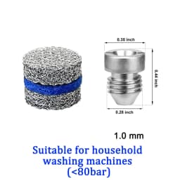 New Foam Cannon Orifice Nozzle Tips and Foam Maker Mesh Filter 0.9MM to 1.4MM Foam Generator For Washing Automotive