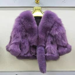 Autumn and Winter Real Fox Fur Coat Shawls Neckline Jacket Women Natural Fur Vest Shawl Short Trend Personality Lady Fur Poncho
