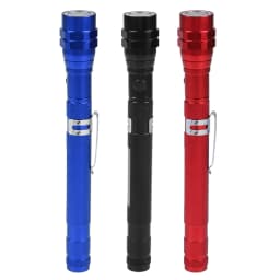 Aluminium Alloy Flash Flashlight Multi function Flexible Telescopic LED Flashlight Rotatable Torch with Magnetic End