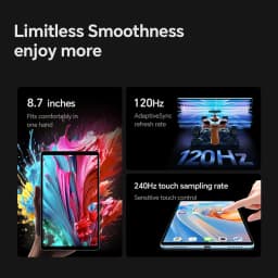 Teclast T50 Mini 8.7" Display 120Hz MTK Helio G99 8GB RAM (+12GB Virtual) 128GB ROM Android15 Tablets 4G Dual SIM Global Version
