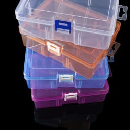 1pcs Transparent Plastic Storage Boxes For Jewelry Hardware Accessories Small Items for DIY Jewelry Beads Crafts Container Box