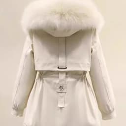 Women's Winter Warm Hooded down Jacket Coat Street Style Loose Fit Knitted Long Sleeve Mid-Length Overcoat from China
