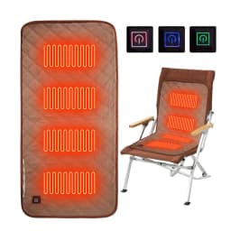 4 Zones Heated Seat Cushion Mat USB Electric Heating Pad Outdoor Camping Chair Heated Cushion 3 Gears Temperature Foot Warmer