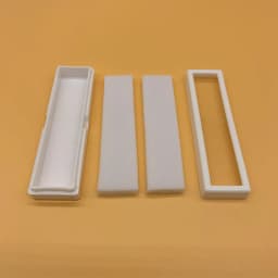 Diamond Box 10Pcs Transparent Cover Long Strip Gem Box Memory Mat White Black Acrylic Display Case Gemstone Packaging Organizer