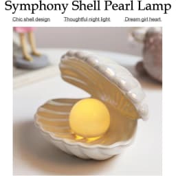 Shell-Shaped Small Night Light, Dorm Gift for Birthday, for Female Friends or Besties, Bedroom Bedside Decoration Lamp