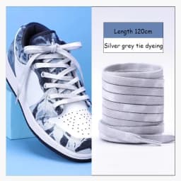 Tie Dye Shoelaces Gradient Colors Shoe Laces for Sports Shoes Boots Sneakers Skates Casual Shoes Flat Shoelace 120/140/160CM