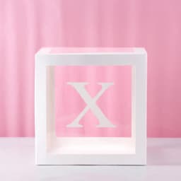 1st Birthday Transparent Alphabet Balloon Box Wedding Custom Name Decor One Birthday Party Decorations Kids Baby Shower Boy Girl