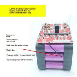1Pcs 90.5 * 62mm Li-battery Protection Board 21V 7MOS For Electric Tools With Balancing Circuit And Temperature Protection