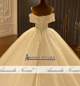 Customized NS4352 Off The Shoulder Straps Wedding Dress Ball Gown