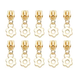 10-100pcs DIY Plum Blossom Nylon Zipper Sliders Repair Kit 3# 5# Zip Pull Replacement for Bags Pockets Clothes Sewing Accessory