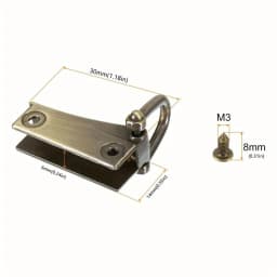 2pcs Metal Side Clip Bag Buckle Bag Connector Clip Purse Hardware Suspension Connector Buckle Detachable with D Ring