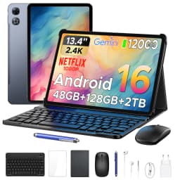 DOOGEE AORLYM P13 Tablet 48GB+128GB Gemini AI 13.4" 2.4K 120Hz Display 12000mAh Large Battery UNISOC T7280 Widevine L1 Android 16 Smart Pad