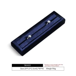 Yinbeini Velvet Ring Display Stand Single Row Ring Ear Stud Storage Organizer Jewelry Shop Showcase Props TB045
