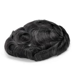 Topunique Full Swiss Lace 90% Light to Medium Light Men Toupee Capillary Prothesis Hair Replacement System Hair Piece For Men