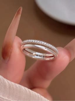 925 Sterling Silver Classic Gorgeous Sparkling Zircon Ring For Women Engagement Wedding Luxury Fashion High Quality Fine Jewelry