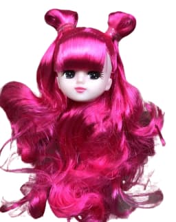 Licca Doll Head Princess DIY Toy Rare Collection Long Hair Doll Parts 1/6 Princess Doll Accessories Colorful Hair Doll Heads