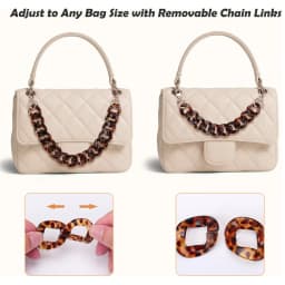 Acrylic Purse Chains Replacement Handbag Strap Chain Straps Fashionable Purse Chains Handles for DIY Purse Strap