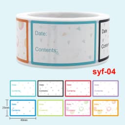 Safe Date Food catalog Storage Self-adhesive Label sticker Kitchen refrigerator blank label sticker Office stationery