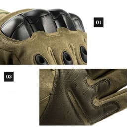Tactical Cycling Gloves Men Women Knuckle Shell Protective Camping Gloves Motorcycle Hiking Full Finger Exercise Patrol Gloves
