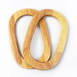 2/4/10Pcs 17cm Oval Wooden Bag Handle Rings for Purse Frame Crochet Handbag DIY Handmade Knitting Sewing Craft Accessories Kit