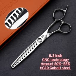 MURASAKI Top-level Hairdressing Scissors, 5.7-6.3-6.8 Inch Barber Shears, Made by CNC and VG10 Cobalt Steel, Sharp and Durable