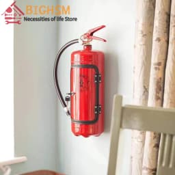 Mini Bar Wine Cabinet Fire Extinguisher Shape Wine Cabinet Storage Decoration Crafts Decor Liquor Storage Box Fireman's Gifts