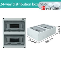 HT Series Junction Box 2/3/5/8/12/15/18/24 WAY PC Plastic Outdoor Electrical IP65 Waterproof Distribution Box Switch Box