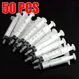 No needle! 5 10 20 50 100Pcs Plastic Nutrient Health Measuring Reusable Hydroponics Nutrient Syringe Tools Sampler 5ML Syringe