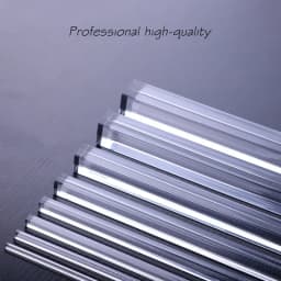 Square Organics Glass Rod Transparent Acrylic Stick Solid Pin Industry PMMA Plexiglass Bar DIY Tools Rod Jewelry Holder Stand