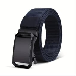 New Automatic Buckle Belt, Canvas Tactical Workwear Casual Outdoor Military Training Pants Belt For Men