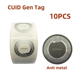 CUID Gen2 Electronic Tag 13.56MHz Changeable S50 1K RFID Wet Inlay Sector 0 Block 0 UID Rewritable CUID Anti Metal Stickers