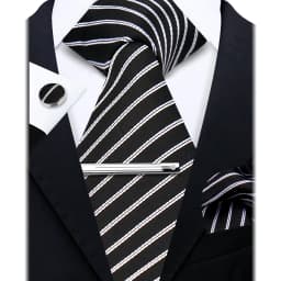 Fashion Ties for Men Gift Weave Necktie Set Handchief Cufflinks Tie Clip Luxury Brand Designer Business Wedding Suit Accessories
