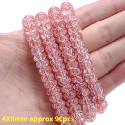 Natural Stone Square Beads Crack Crystals Gem Loose Spacer Cube Beads for Jewelry Making DIY Bracelet Necklace Accessories 6mm