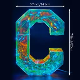 Multicolor Letters LED Night Light Numbers Dual‑Power Light‑Up Battery USB Operated Portable Indoor Decor for Party Wedding Home