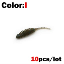 New 10pcs Wobblers mini Ocean Rock Fishing Soft Lures Rubber Soft Baits 3.5cm Soft Worm Artificial Baits Bass Silicone Fish