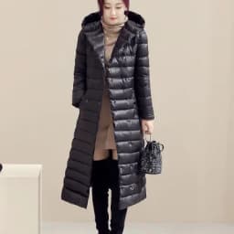 Womans Ultra Light Down Jackets Slim Hooded Extra Long Women White Duck Down Padded Coats Warm Duck Down Parkas With Belt JK-613